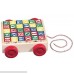 30-Piece Wooden Classic ABC Block Cart + FREE Melissa & Doug Scratch Art Mini-Pad Bundle [11693] B00QGDBMYI